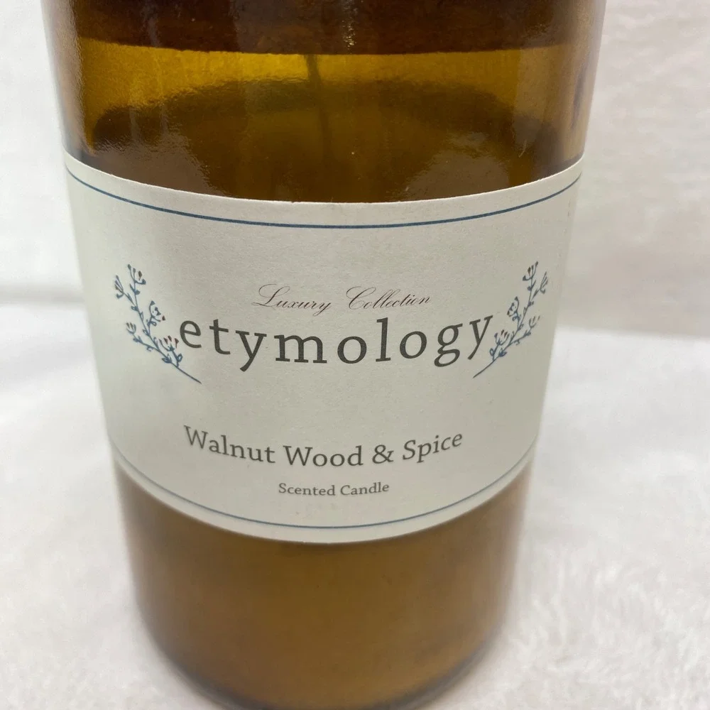 Etymology Scented Candle Walnut Wood Spice‎ Mosaic Bath & Spa New York